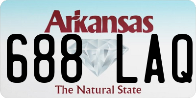 AR license plate 688LAQ