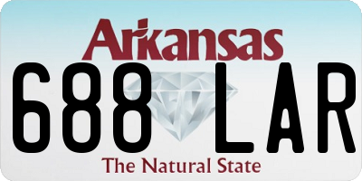 AR license plate 688LAR