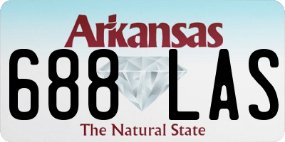 AR license plate 688LAS