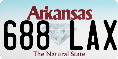 AR license plate 688LAX