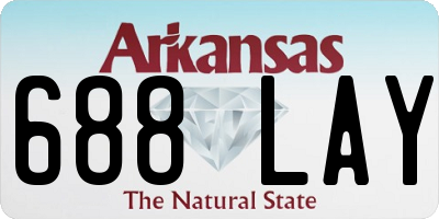 AR license plate 688LAY