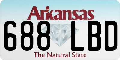 AR license plate 688LBD