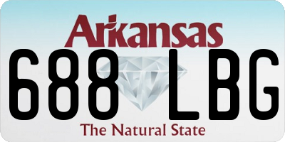 AR license plate 688LBG