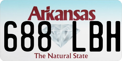 AR license plate 688LBH