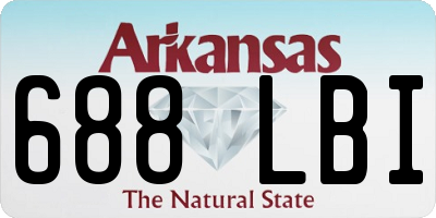 AR license plate 688LBI