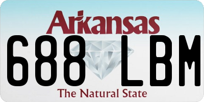 AR license plate 688LBM
