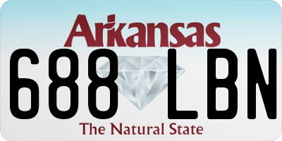 AR license plate 688LBN
