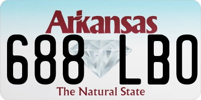 AR license plate 688LBO