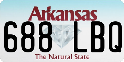 AR license plate 688LBQ