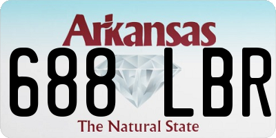 AR license plate 688LBR