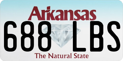 AR license plate 688LBS