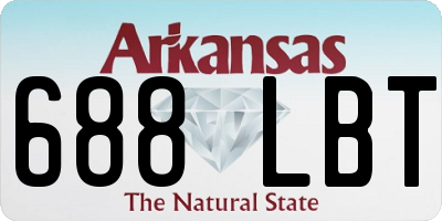 AR license plate 688LBT