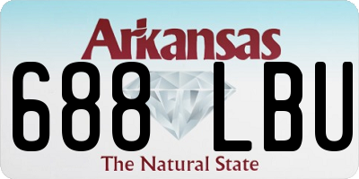 AR license plate 688LBU