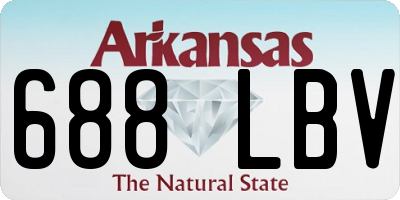 AR license plate 688LBV