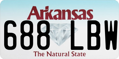 AR license plate 688LBW