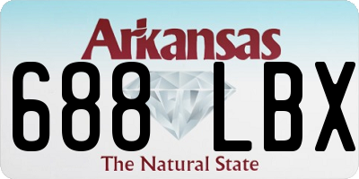 AR license plate 688LBX