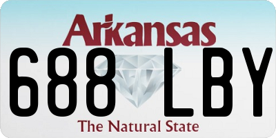 AR license plate 688LBY