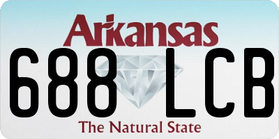 AR license plate 688LCB