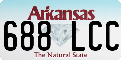 AR license plate 688LCC