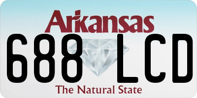 AR license plate 688LCD