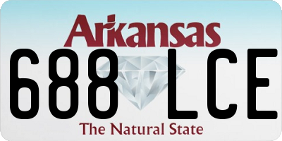 AR license plate 688LCE