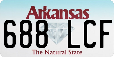 AR license plate 688LCF
