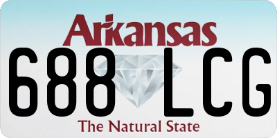 AR license plate 688LCG