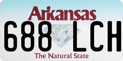 AR license plate 688LCH