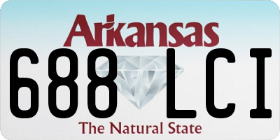 AR license plate 688LCI