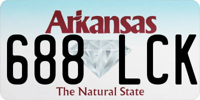 AR license plate 688LCK
