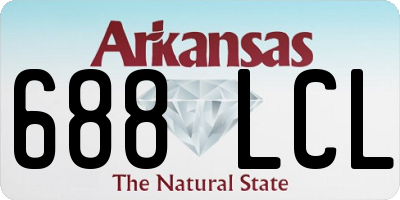 AR license plate 688LCL