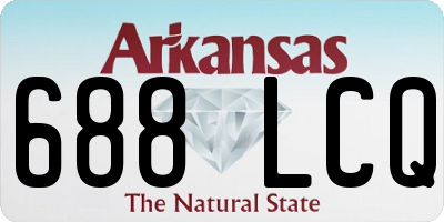 AR license plate 688LCQ