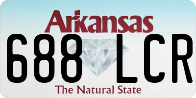 AR license plate 688LCR