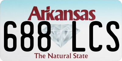 AR license plate 688LCS