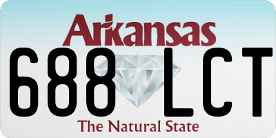 AR license plate 688LCT