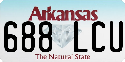 AR license plate 688LCU