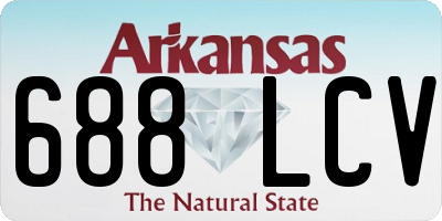AR license plate 688LCV