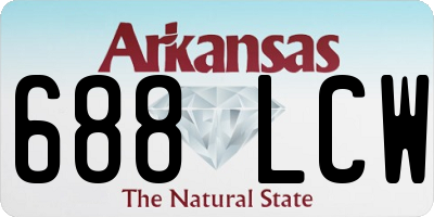 AR license plate 688LCW