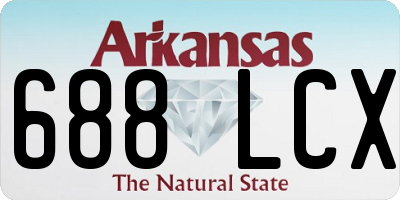 AR license plate 688LCX