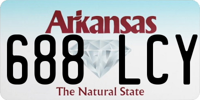 AR license plate 688LCY