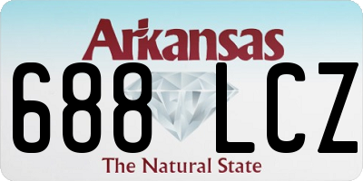 AR license plate 688LCZ