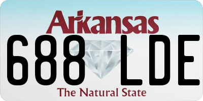 AR license plate 688LDE