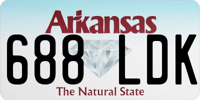 AR license plate 688LDK