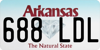 AR license plate 688LDL