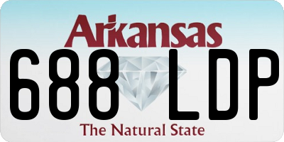 AR license plate 688LDP