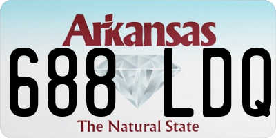 AR license plate 688LDQ