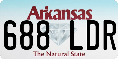 AR license plate 688LDR