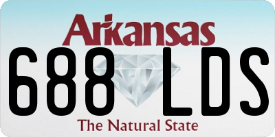 AR license plate 688LDS