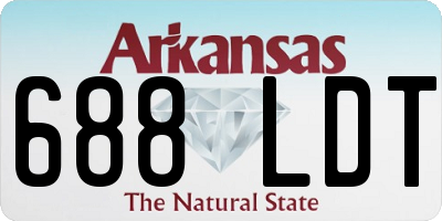AR license plate 688LDT