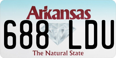 AR license plate 688LDU